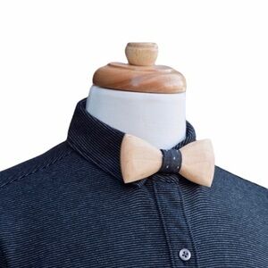 Handmade Maple Light Wood‎ Adjustable Casual Bow Tie